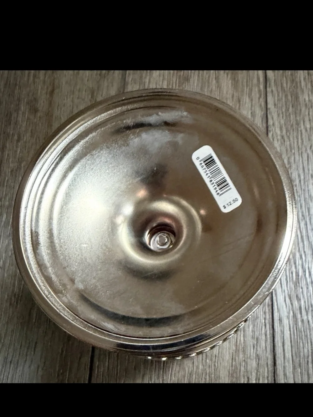 Bath & Body Works Silver 3-Wick Candle Holder Nautical Anchor Pedestal Coastal